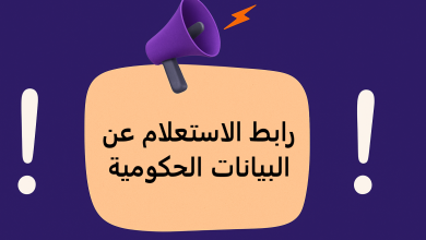 رابط الاستعلام عن البيانات الحكومية