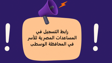 رابط التسجيل في المساعدات المصرية للأسر في المحافظة الوسطى