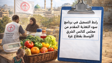 رابط التسجيل في برنامج سوء التغذية المقدم من مجلس كنائس الشرق الأوسط بقطاع غزة