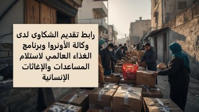 رابط تقديم الشكاوى لدى وكالة الأونروا وبرنامج الغذاء العالمي لاستلام المساعدات والإغاثات الإنسانية