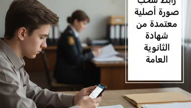 رابط سحب صورة أصلية معتمدة من شهادة الثانوية العامة