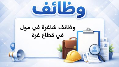 وظائف شاغرة في مول في قطاع غزة