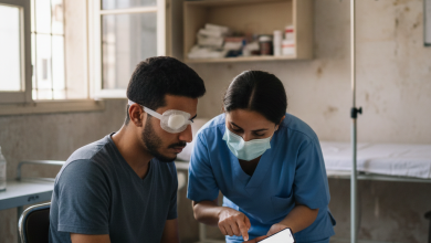 رابط التسجيل في استبيان مصابي العيون في قطاع غزة