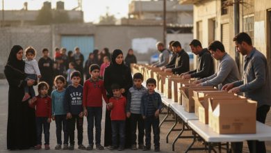 كشوفات الطرود الغذائية بمناسبة حلول شهر رمضان المبارك