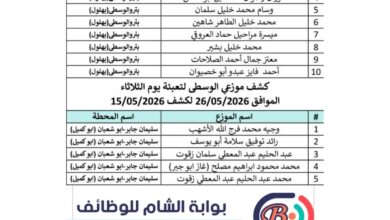 اسماء الغاز يوم الاتنين