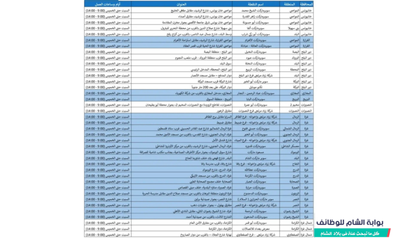 دليل المحافظ الإلكترونية ومكاتب المساعدة المعتمدة 2026 - بوابة الشام