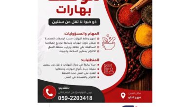 وظائف فروج الحلو