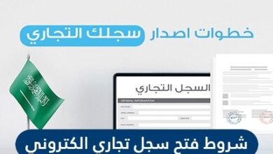 شروط فتح سجل تجاري الكتروني في السعودية 2021