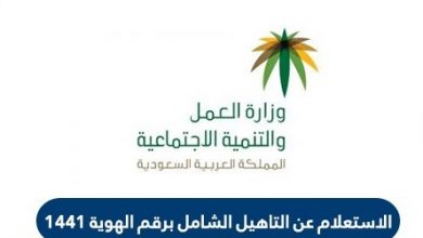 الاستعلام عن التأهيل الشامل برقم الهوية الوطنية السعودية