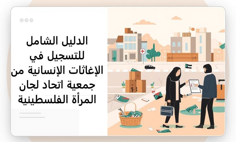 الدليل الشامل للتسجيل في الإغاثات الإنسانية من جمعية اتحاد لجان المرأة الفلسطينية