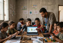 برنامج مسارات الأمل يفتح أبوابه لتنمية مهارات الأطفال في التكنولوجيا من مؤسسة Tech From Palestine